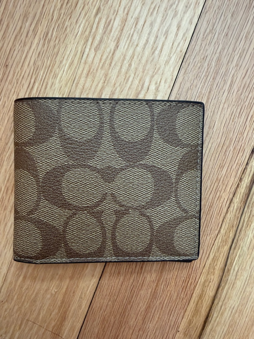 Mens brown coach wallet